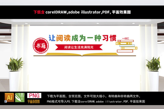 閱覽室文化墻