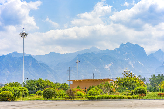 华山风景区华山北站站台