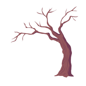 咖啡色树干插图
