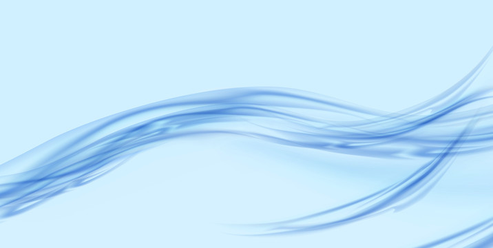 蓝色水流曲线插图