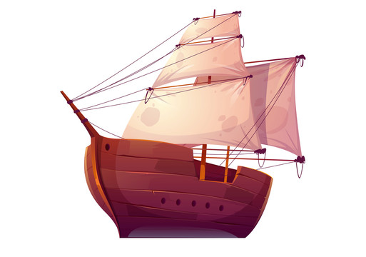 古老帆船插图