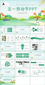 五一劳动节活动策划PPT模板
