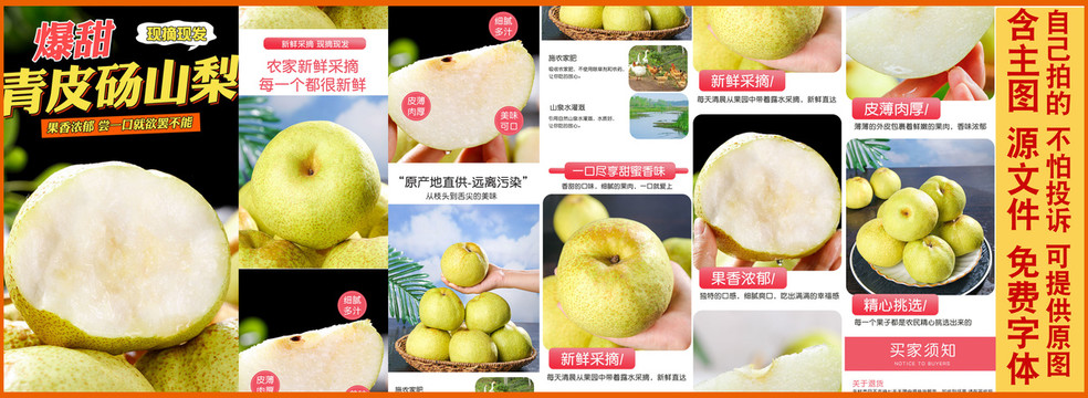 青皮碭山梨詳情頁