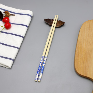 一次性青花瓷竹筷