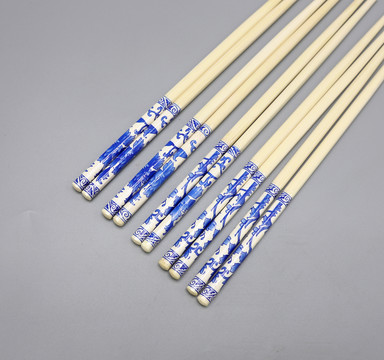一次性青花瓷竹筷