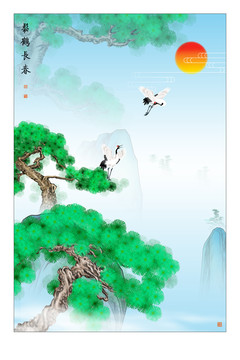 松鶴長(zhǎng)春圖