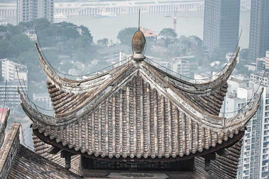 重庆老君洞道教建筑人文风光