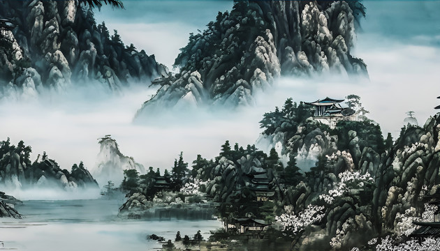 中國畫山水風(fēng)光