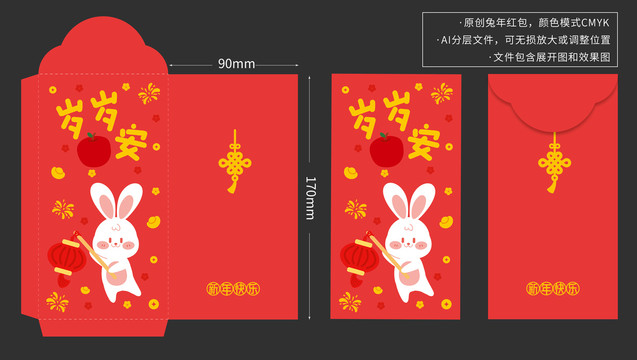 兔年新年紅包歲歲平安