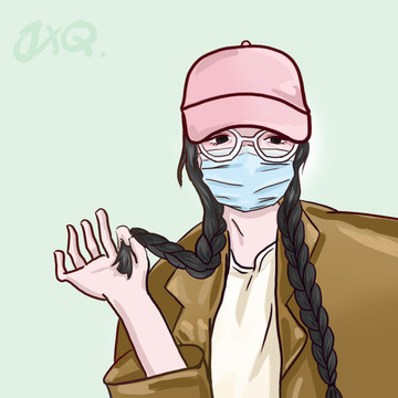 雙麻花女孩