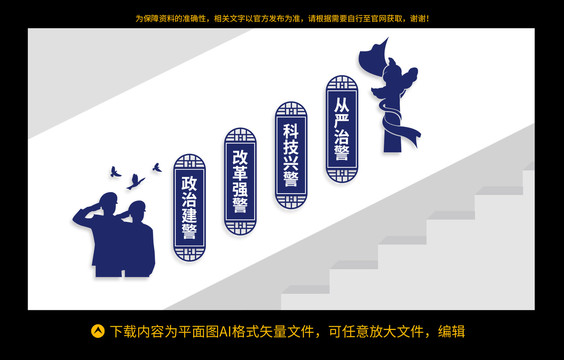 派出所樓道文化墻