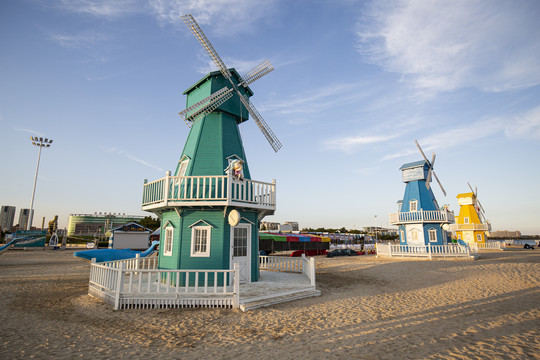 海滩风车