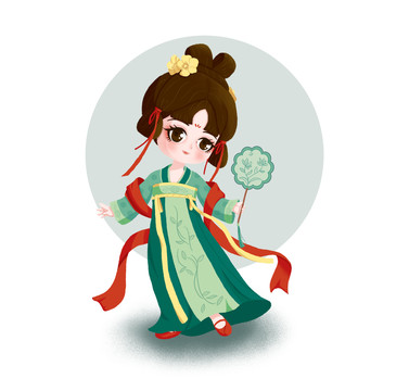 Q版古風(fēng)少女