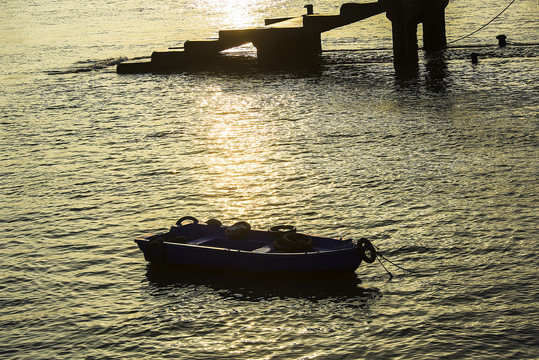 厦门海湾日落黄昏