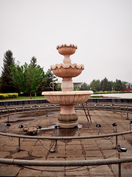 广场喷泉景观