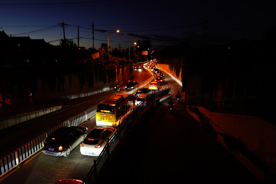 北京高碑店村夜景