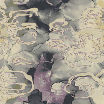 水墨地毯圖案
