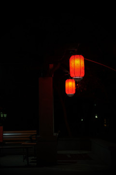 红灯笼夜景