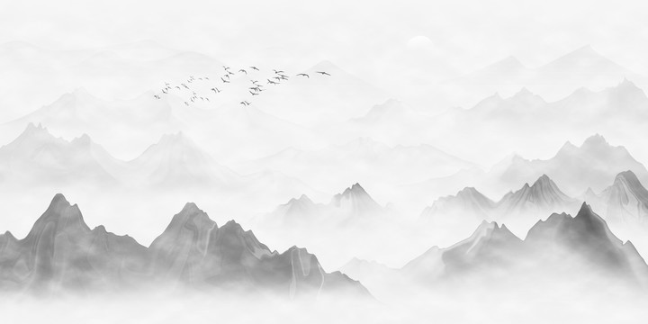 新中式山水畫