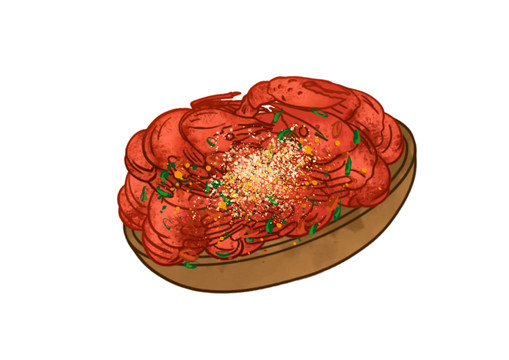 長沙美食免摳素材小龍蝦