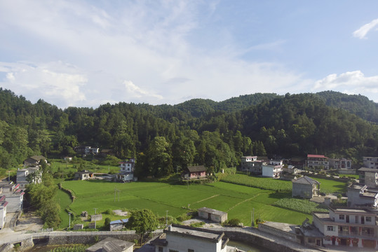 贵州的山村和农田