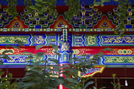 佛光寺古建筑彩绘