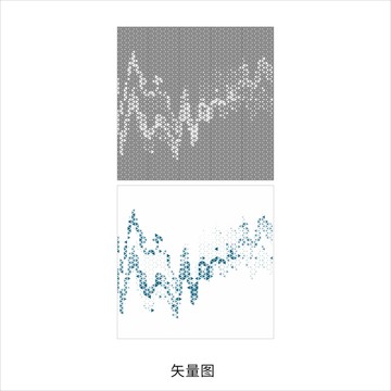 三角镂空图案