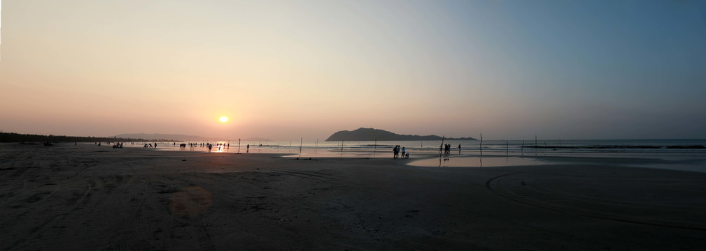 深汕海骑马场日出