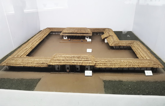 夏代宫殿建筑模型