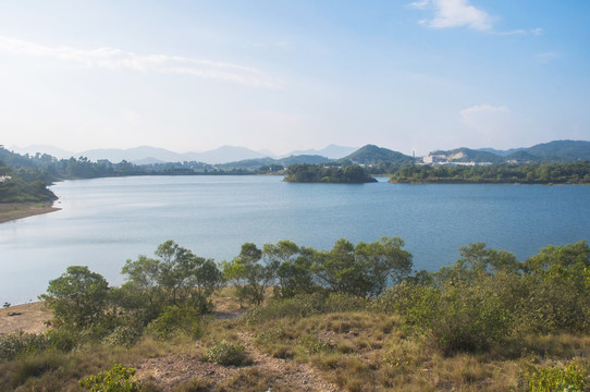 泉州后桥水库湖畔风景