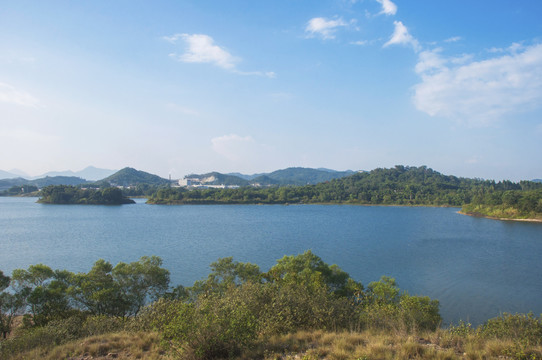 水库湖水山水风景