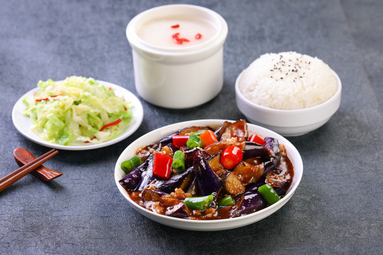 魚香茄子飯套餐