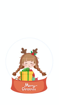 圣誕小女孩