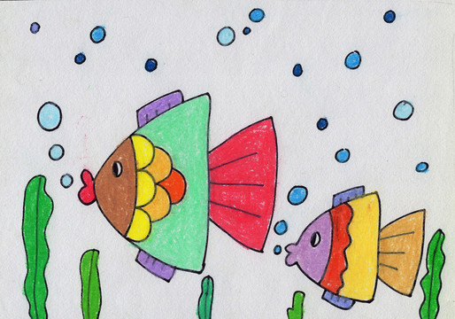 儿童插画小鱼