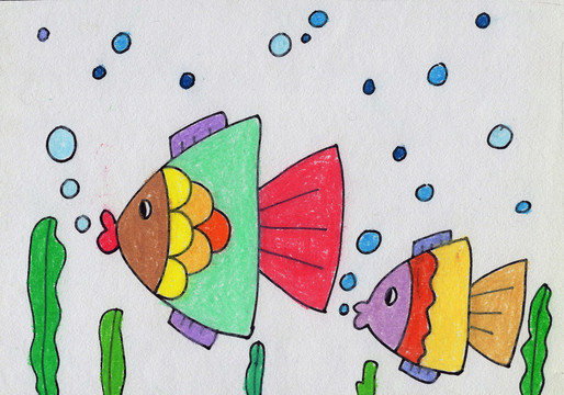 兒童插畫小魚
