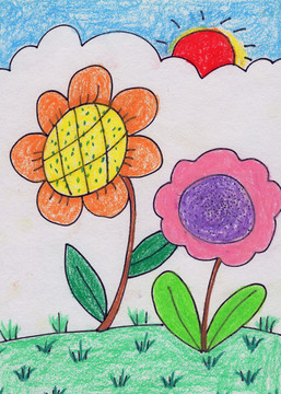 兒童插畫(huà)小花