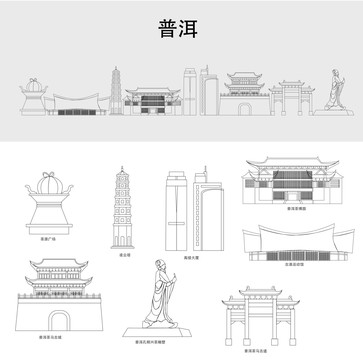 普洱天際線