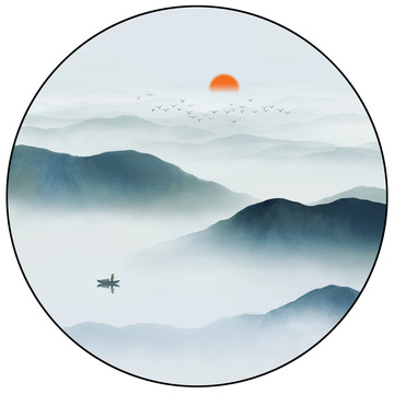 玄關(guān)山水畫(huà)