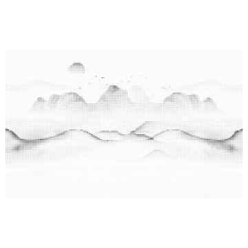 圓點(diǎn)山水插畫