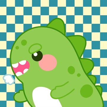 手繪卡通小怪獸插畫