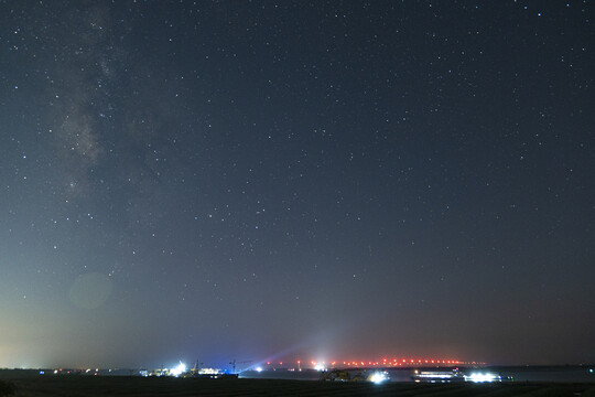 洞庭湖星空