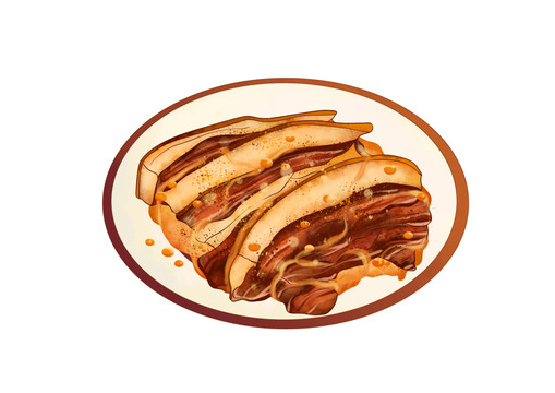 山東濟南特色美食小吃把子肉