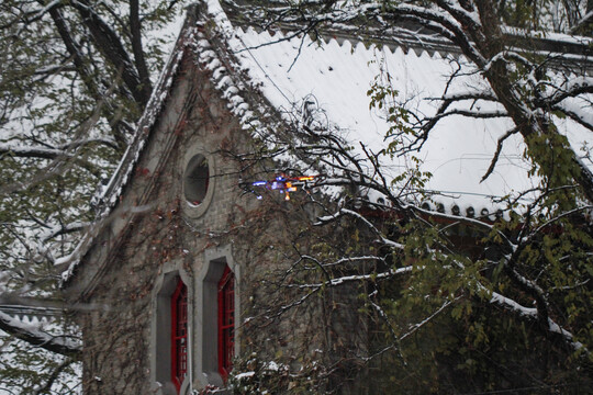 北京大学校园雪景