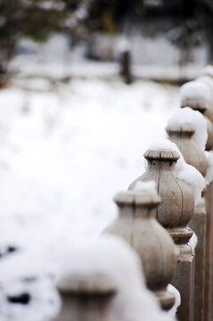 北京冬天下雪雪景图