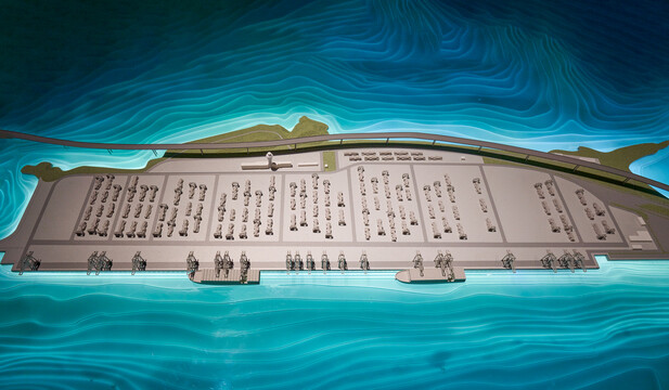 上海洋山深水港区四期工程模型