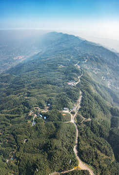 重庆永川茶山竹海航拍自然风光