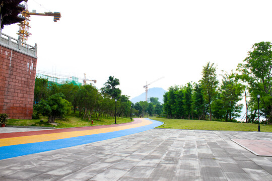 开州故城广场步道