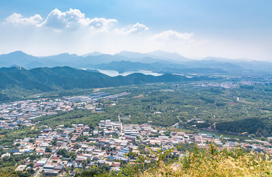 北京平谷航拍金海湖风景