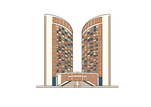合肥地標(biāo)建筑政務(wù)中心雙子座