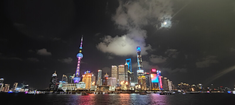 中秋陆家嘴夜景